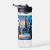 Poncho - Ein glatter Pinguin Trinkflasche (Rechts)