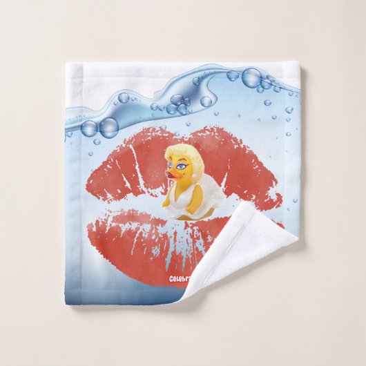 Pond Bombshell - Gummiweibchen Badhandtuch Set (Waschlappen)