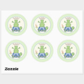 Pond Friends Birthday Baby Shower Fevor Sticker (Blatt)