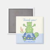 Pond Friends Frog & Turtle Gefallen Magnet (Vorderseite/Rückseite)