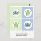 Pond Friends Schildkröten und Froschkuchen Toppers Postkarte (Vorne/Hinten)