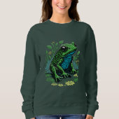 Pond Frog Grafik Sweatshirt (Vorderseite)