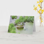 Pond Frog Karte (Gelbe Blume)