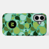 Pond Life Paisley Monogram Case-Mate iPhone Hülle (Rückseite (Horizontal))