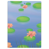 Pond Lilly Leafs Klemmbrett (Rückseite)