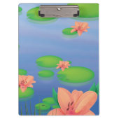 Pond Lilly Leafs Klemmbrett (Vorderseite)