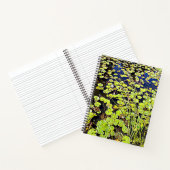 Pond Lily Pads and Reeds Floral Notebook Notizblock (Innenseite)