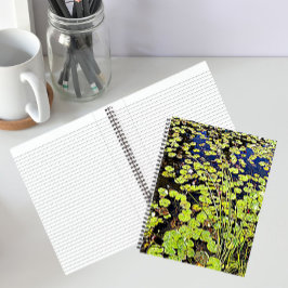 Pond Lily Pads and Reeds Floral Notebook Notizblock