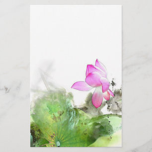 POND LOTUS l Chinese Brush Malerei Art