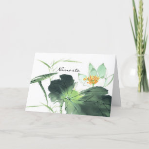 POND LOTUS PEACE l Chinese Brush Painting Art Karte