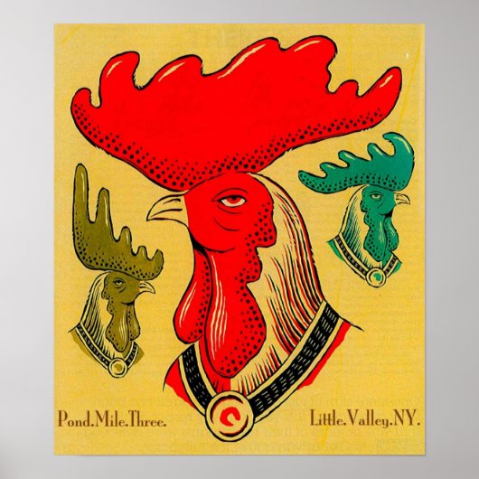 Pond Mile Rooster Poster (Vorne)