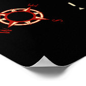 Pond Mile Schatzkarte Poster (Ecke)