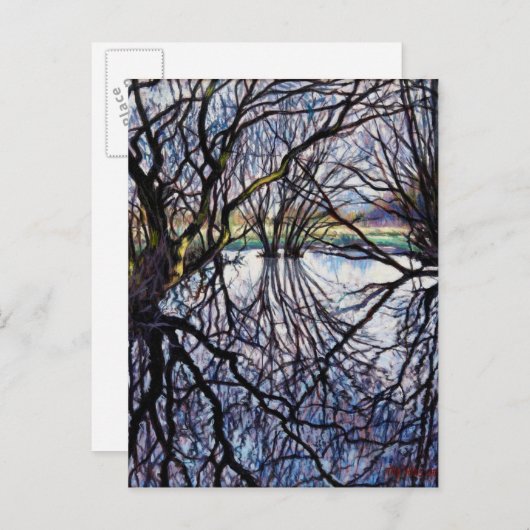 Pond Reflections 2009 Postkarte (Vorne/Hinten)