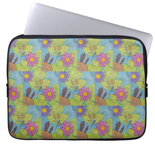 Pond Scene - Laptop Sleeve (Vorderseite)