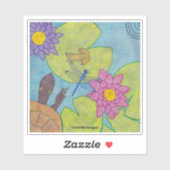Pond Scene - Sticker (Blatt)