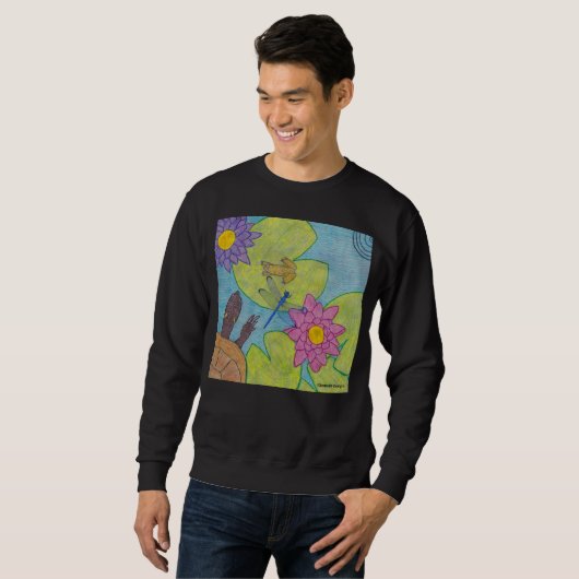 Pond Scene (vivid) - Men's Sweatshirt (Vorne ganz)