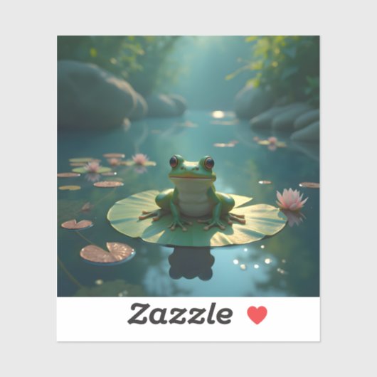 Pond Sentinel - Square Vinyl Aufkleber (Blatt)