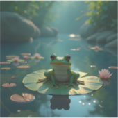 Pond Sentinel - Square Vinyl Aufkleber (Vorderseite)