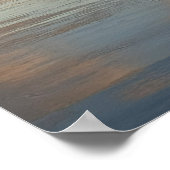 Pond Waterscape Sunset Photo Poster (Ecke)