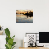 Pond Waterscape Sunset Photo Poster (Heimbüro)