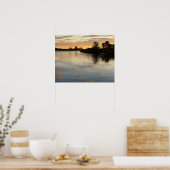 Pond Waterscape Sunset Photo Poster (Küche)