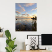 Pond Waterscape Sunset Photo Poster (Heimbüro)