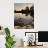 Pond Waterscape Sunset Photo Poster (Heimbüro)