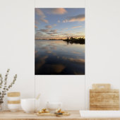 Pond Waterscape Sunset Photo Poster (Küche)
