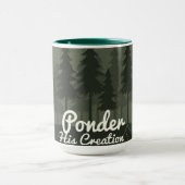 Ponder His Creation | Serene Forest Islamic Reflec Tasse (Zentrum)