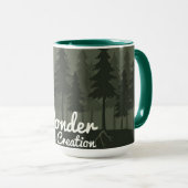 Ponder His Creation | Serene Forest Islamic Reflec Tasse (VorderseiteRechts)