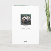 Pondering Bear Greeting Card Karte (Rückseite)
