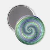 Pondering - Fraktal Magnet (Vorderseite/Rückseite)