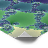 Pondering - Fraktal Poster (Ecke)