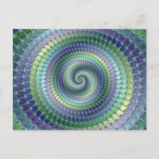 Pondering - Fraktal Postkarte (Vorderseite)