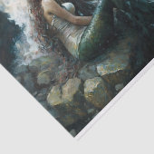 Pondering Mermaid Seidenpapier (Ausschnitt)
