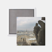 Pondering Parisian Gargoyle Magnet (Vorderseite/Rückseite)