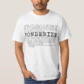 Ponderize T - Shirt (Vorderseite)
