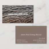 Ponderosa Kiefern-Barken-Visitenkarte Visitenkarte (Vorne/Hinten)