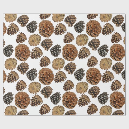 Ponderosa Pine Cone Wrapping Paper Geschenkpapier (Flach)