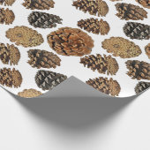 Ponderosa Pine Cone Wrapping Paper Geschenkpapier (Ecke)