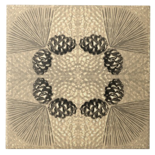 Ponderosa Pinecone Fliese (Vorderseite)
