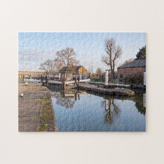 Ponders End Schleuse, River Lee Navigation, Enfiel Puzzle (Horizontal)