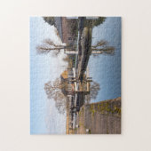 Ponders End Schleuse, River Lee Navigation, Enfiel Puzzle (Vertikal)