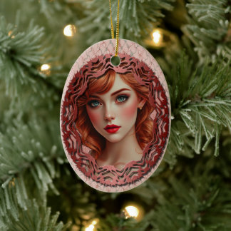 Pondessa-Lady Lotus-Drachen-Schmuck Keramik Ornament