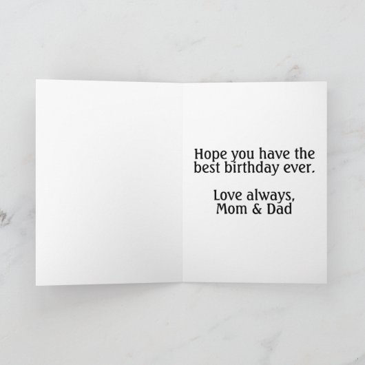 Ponding Little Teddy Bear Karte (Innenseite)