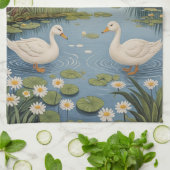 Pondseitige Ruhe Geschirrtuch (Gefaltet)