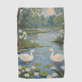 Pondseitige Ruhe Golfhandtuch