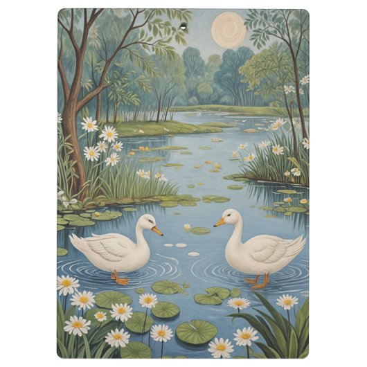 Pondseitige Ruhe Klemmbrett (Rückseite)