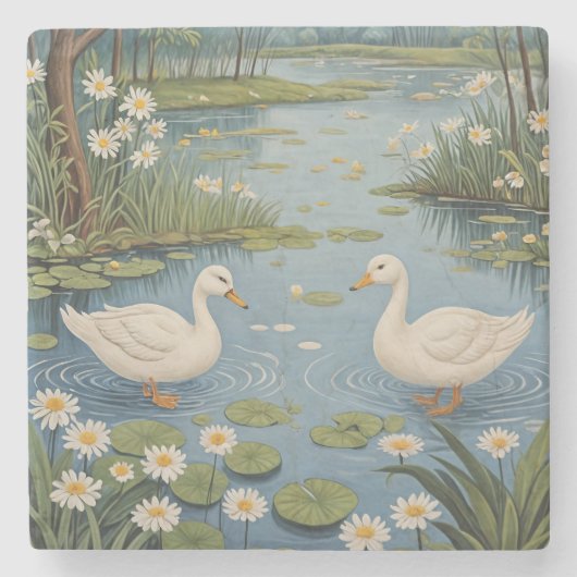 Pondseitige Ruhe Steinuntersetzer (Vorderseite)