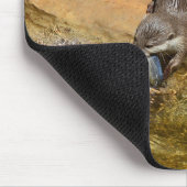 **"Pondside Fest: Ein Otter und seine Fänge"** Mousepad (Ecke)